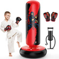 Inflatable Punching Bag for Kids 66 in - Stable Rebound Boxing Set