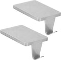 Christmas Stocking Holders 6-Pack Silver Mantle Hangers - Heavy Duty
