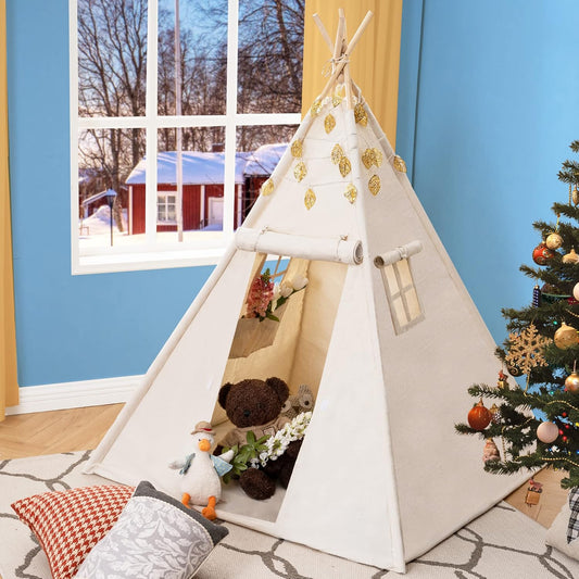 Lavievert Canvas Teepee: Kids' Ultimate Playhouse