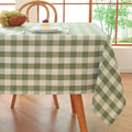 Gingham Tablecloth Rectangle Checkered Table Cloth - Wrinkle Free