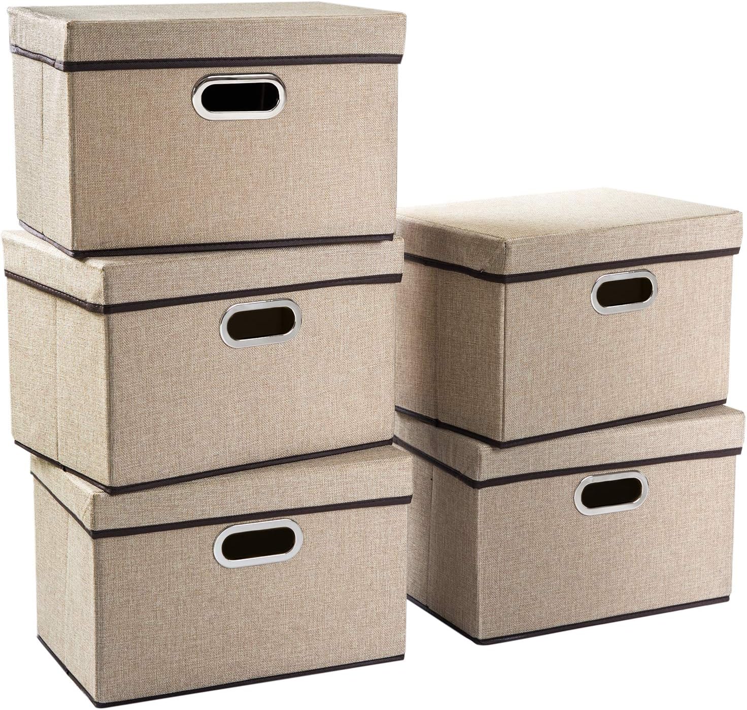 PRANDOM Collapsible Storage Containers for Home and Office Use
