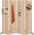 4 Panel Pegboard Freestanding Room Divider - Portable Display Board