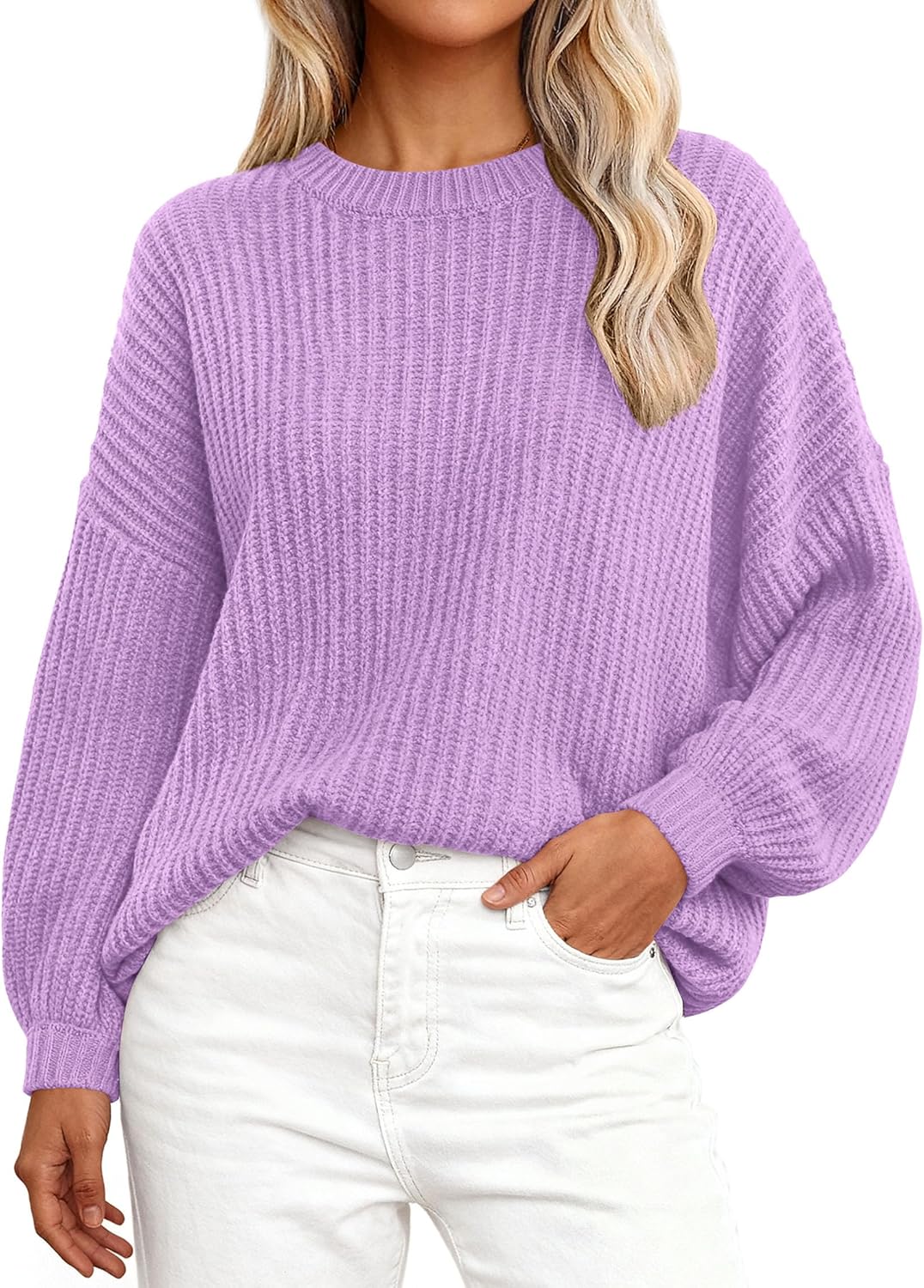 Fall Sweaters for Women 2025 Fashion Long Sleeve Knit Tops