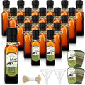 4 oz Mini Glass Olive Oil Bottles 20-Pack - Compact Kitchen Set