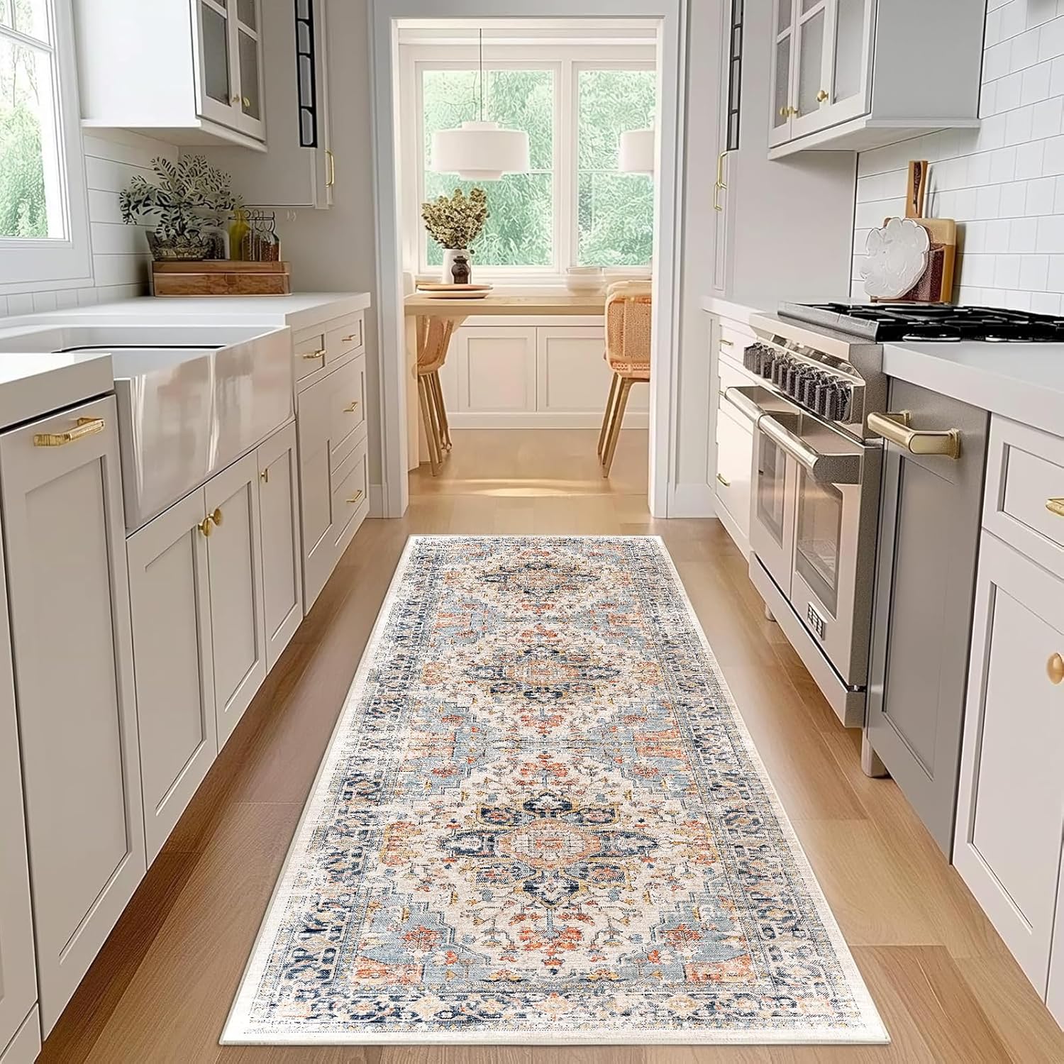 Enkor Runner Rugs for Hallway, Soft Non Slip Floor Rugs
