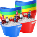 Norme 24 Pcs Oval Storage Tub with Handles 4.5L Ice Bucket - Party