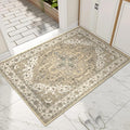 Collive Indoor Door Mat Retro Floor Mat 32 in x 48 in - Low-Profile