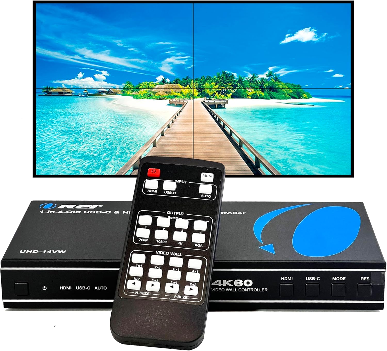 OREI 4K Video Wall Controller for Stunning Multi-Screen Displays