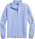Boys Saltwater Quarter-zip Pullover - Soft Cotton Blend Layering