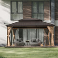 Domi 12ft x 14ft Hardtop Gazebo for Outdoor Dining and Events