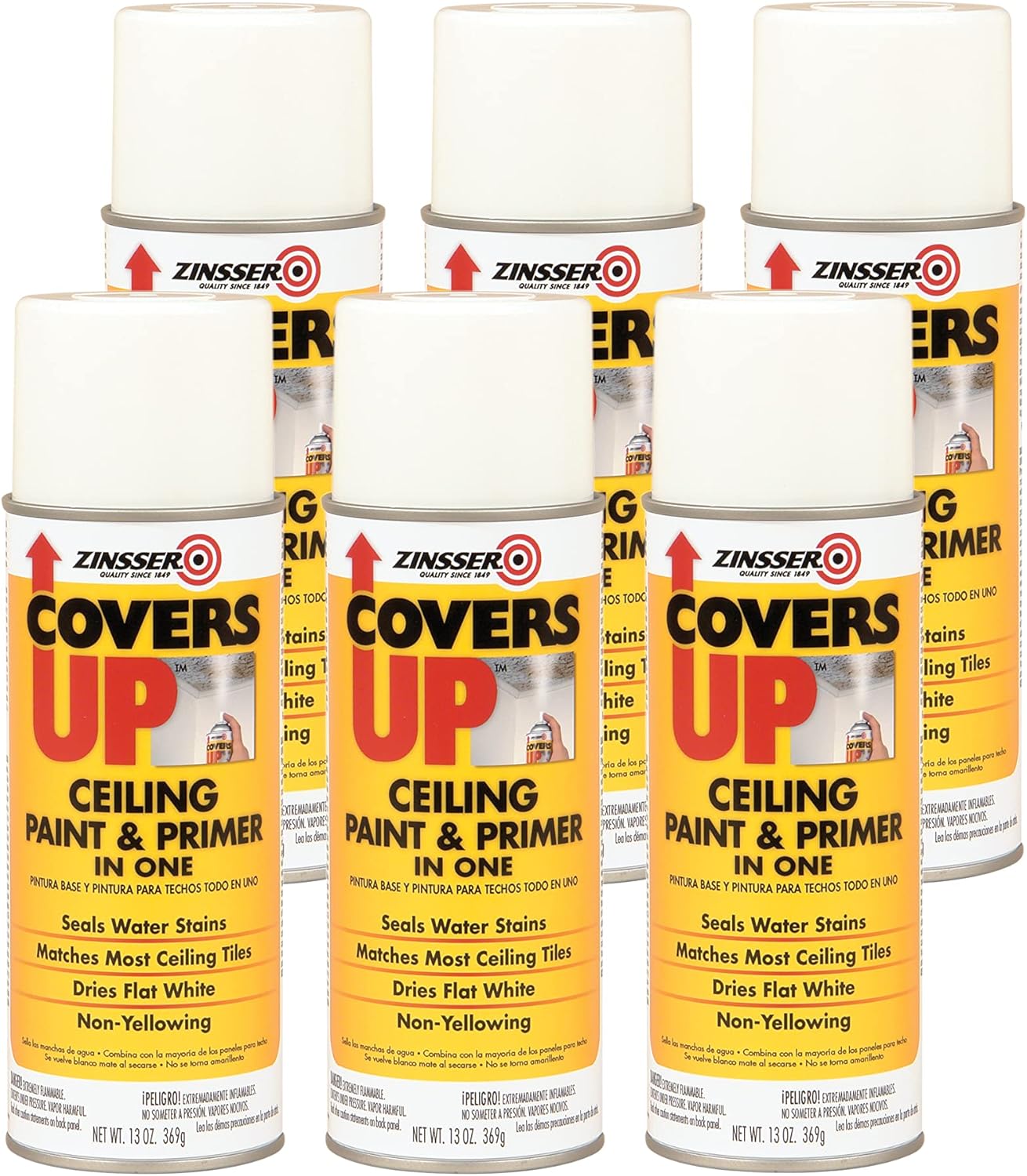 Zinsser Covers Up Ceiling Paint and Primer in 1 for Easy Use