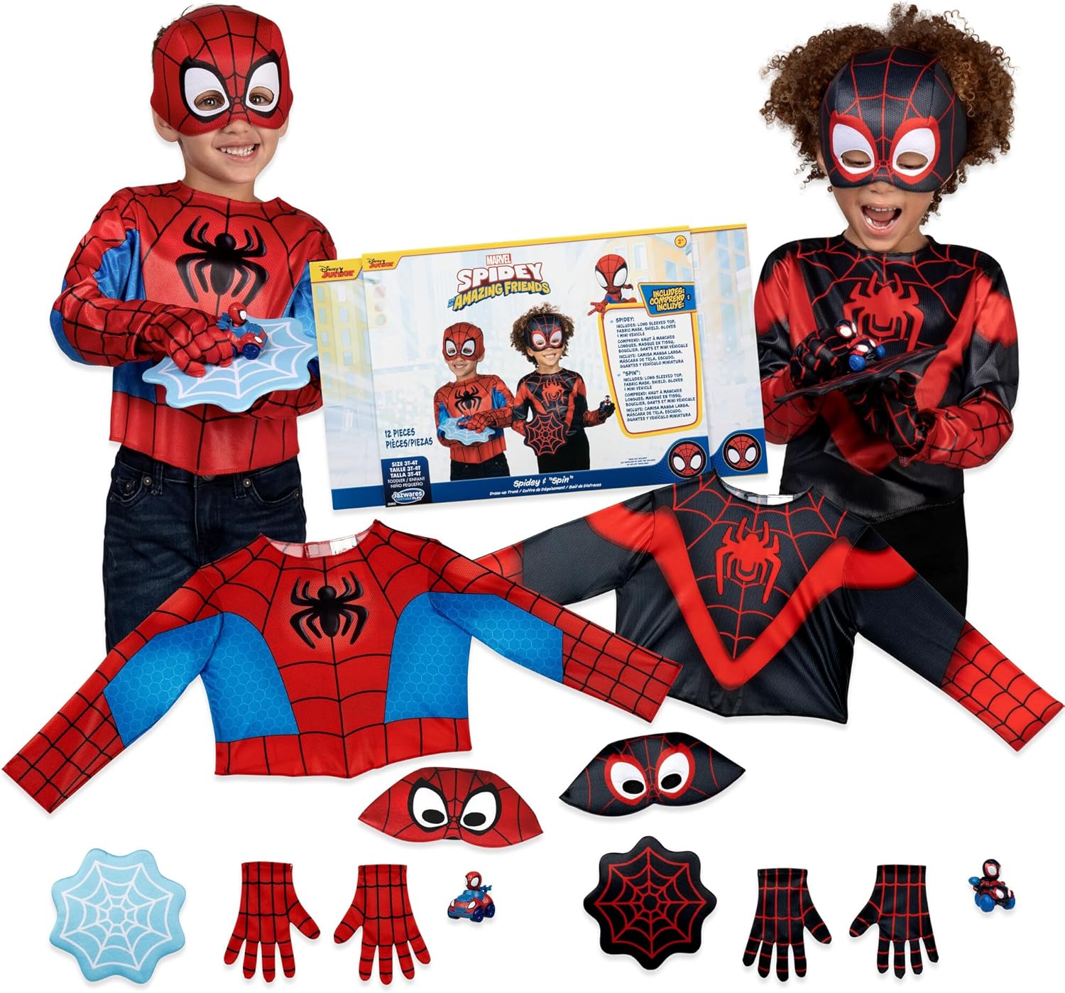 Marvel Spidey and Spin Toddler Dress-Up Set with Accessories