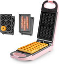 Aroma 3-in-1 Waffle Maker: Swap Plates for Versatility!