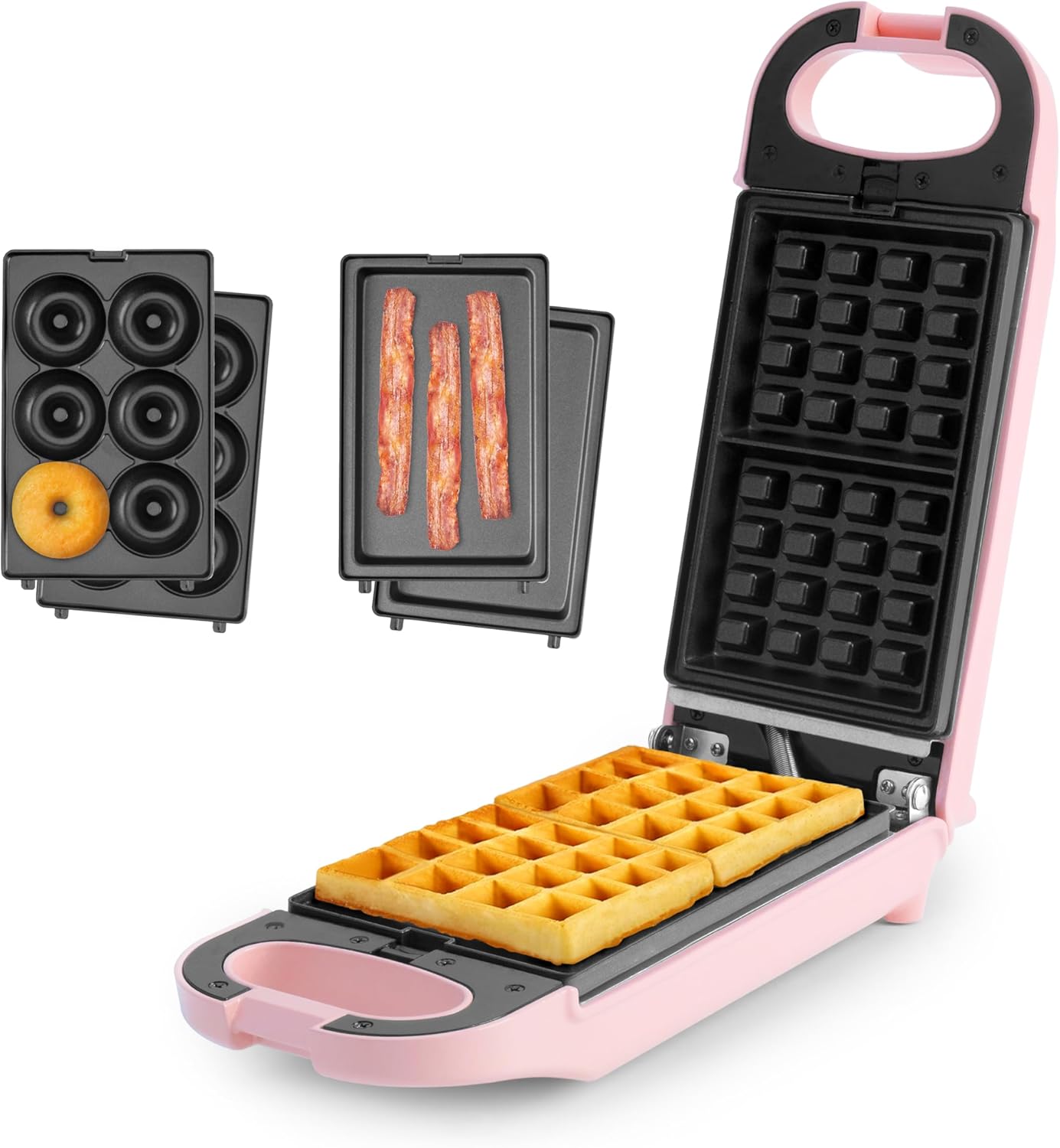 Aroma 3-in-1 Waffle Maker: Swap Plates for Versatility!