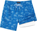 Mens Swim Trunks 7 in Inseam Quick Dry 2-in-1 Swim Shorts - Secure Fit