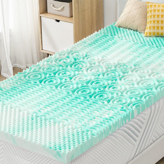 SINWEEK 1.5 Inch Memory Foam Mattress Topper for Twin XL Beds