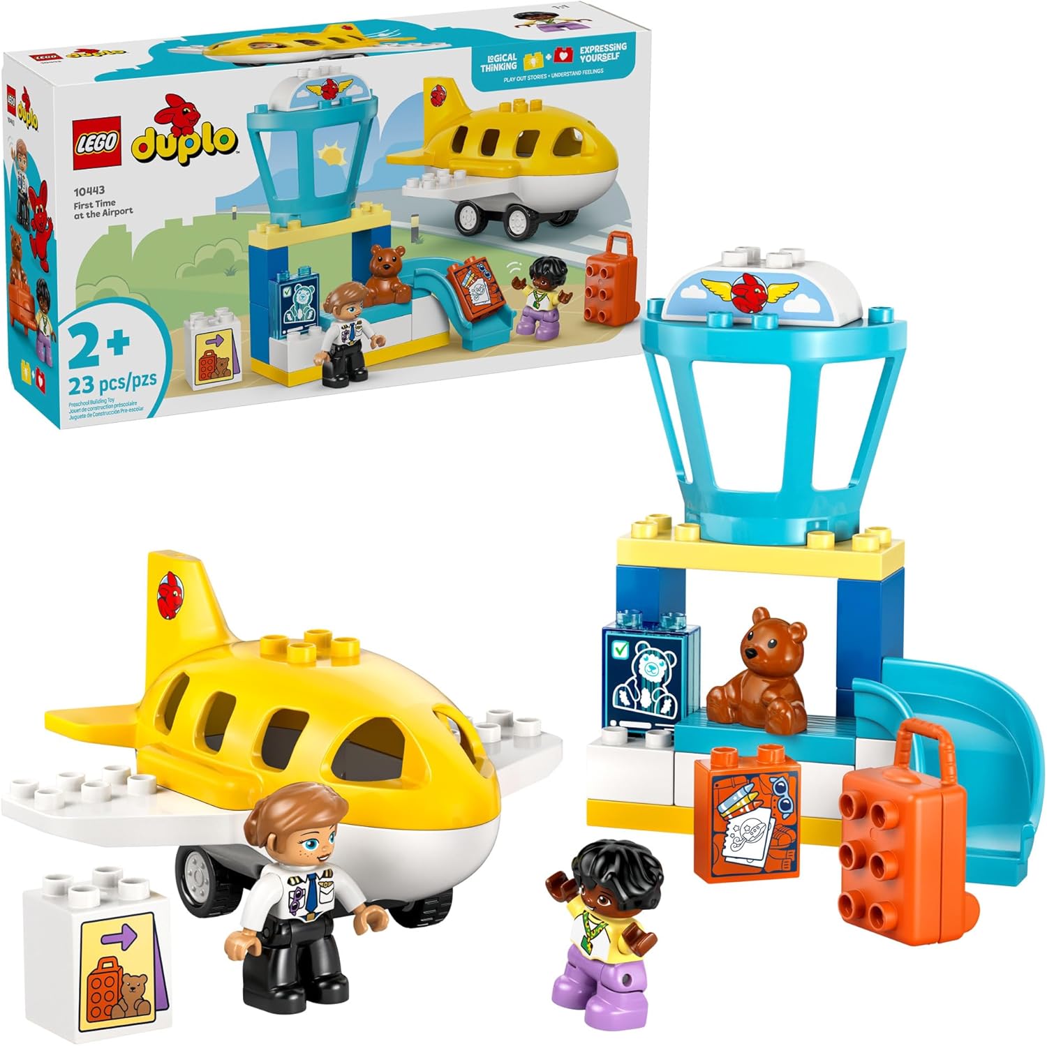 LEGO DUPLO Town First Time at The Airport Building Toy for Kids
