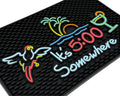 It's 5:00 Somewhere Tiki Bar Mat 18x12 in - Tropical Bar Essential