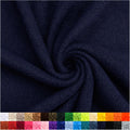 Navy Solid Fleece Fabric Bolt 10 Yards - Soft, Medium Weight