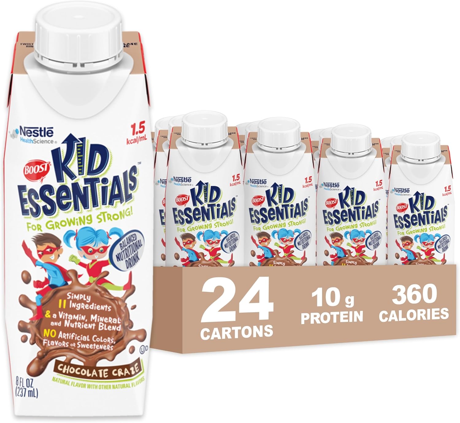 BOOST KID ESSENTIALS Chocolate Craze Nutritional Drink Review
