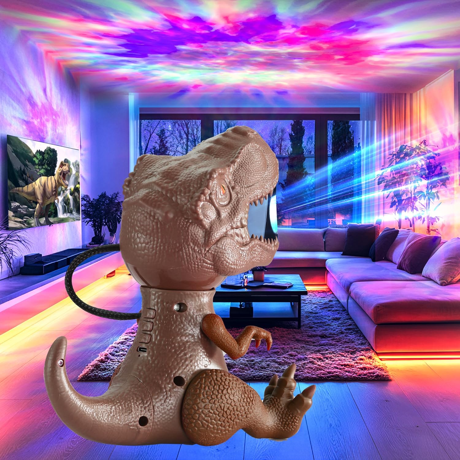Dinosaur Nebula Night Light - Transform Your Space!