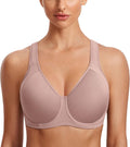 High Impact Sports Bra for Women - Underwire Cross Back Support Bras