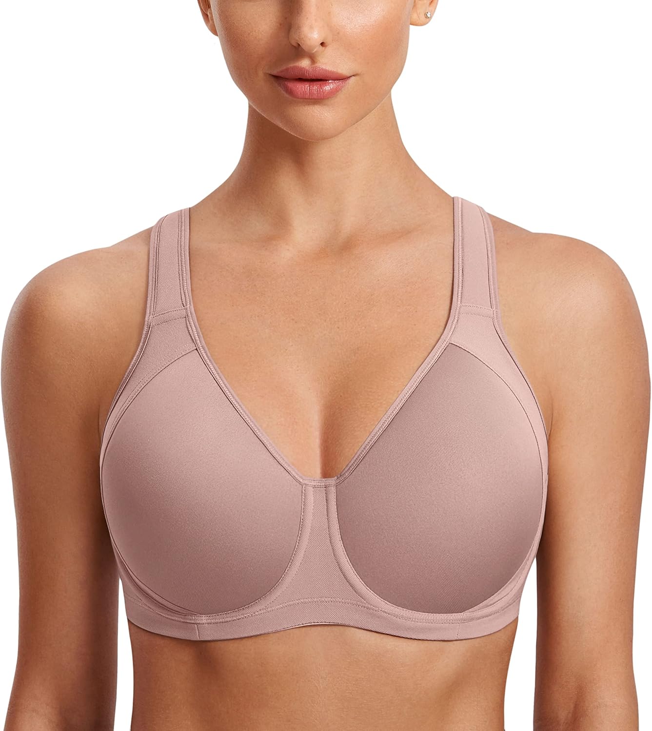 SYROKAN High Impact Sports Bras for Women with Underwire Support
