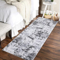 Modern Abstract 2x8 Runner Rug Non Slip Non Shedding Low Pile Rug