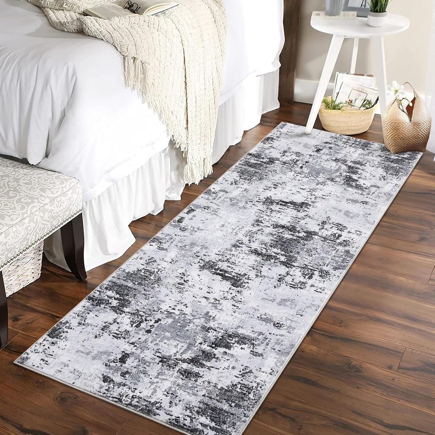 Modern Abstract 2x8 Runner Rug for Bedroom and Living Room