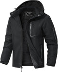 Men's Ski Jacket Winter Warm Waterproof Hooded Coat - Lightweight