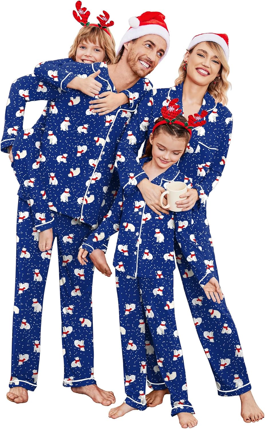 Ekouaer Christmas Family Matching Pajamas for Festive Fun