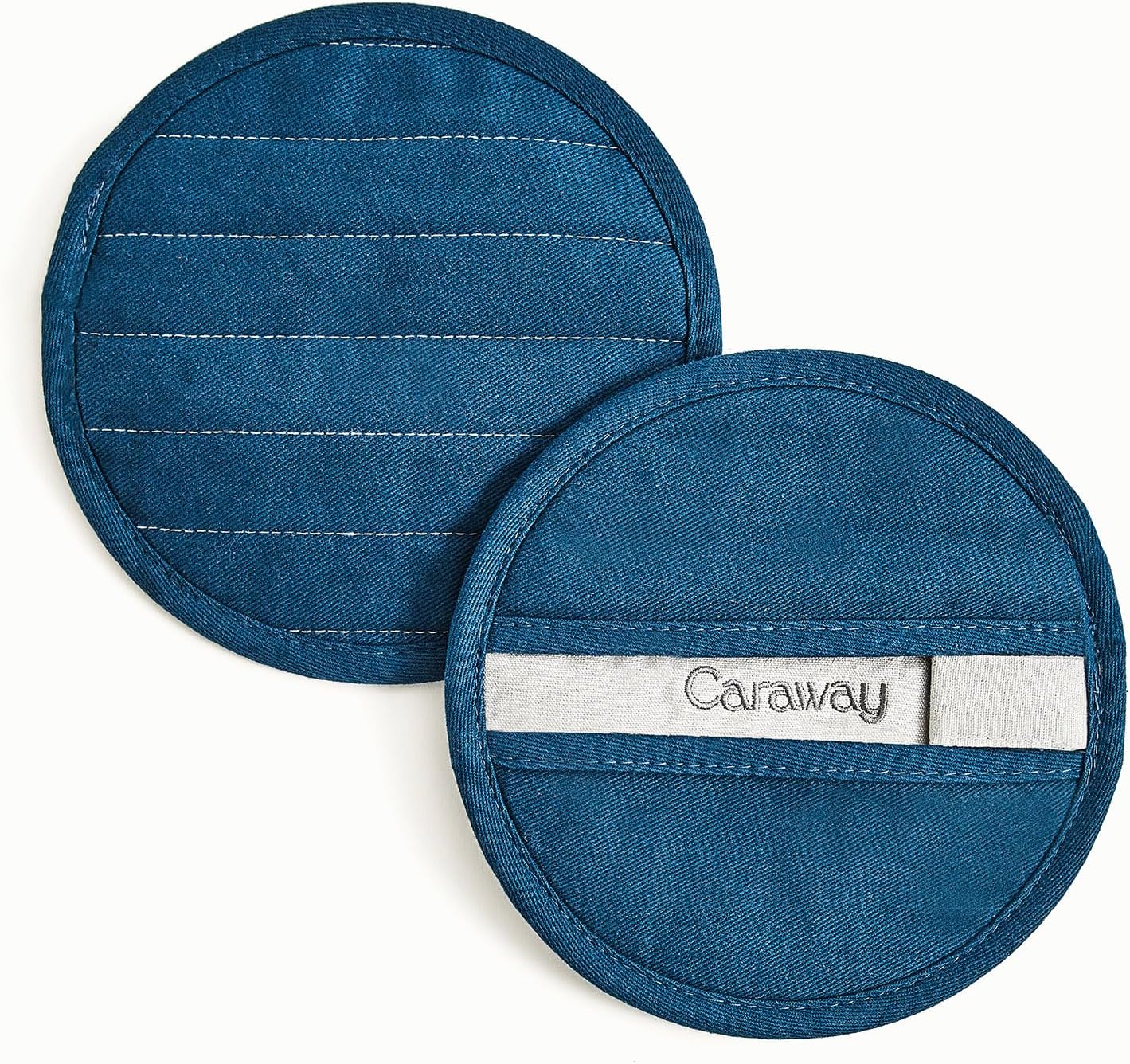 Caraway Pot Holders - Organic Cotton Double-Layer Heat Resistant