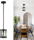 Mini Crystal Semi Flush Mount Ceiling Light - Convertible Pendant