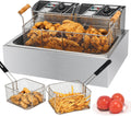 Commercial Deep Fryer with Baskets 12L Pro - High-Power Countertop
