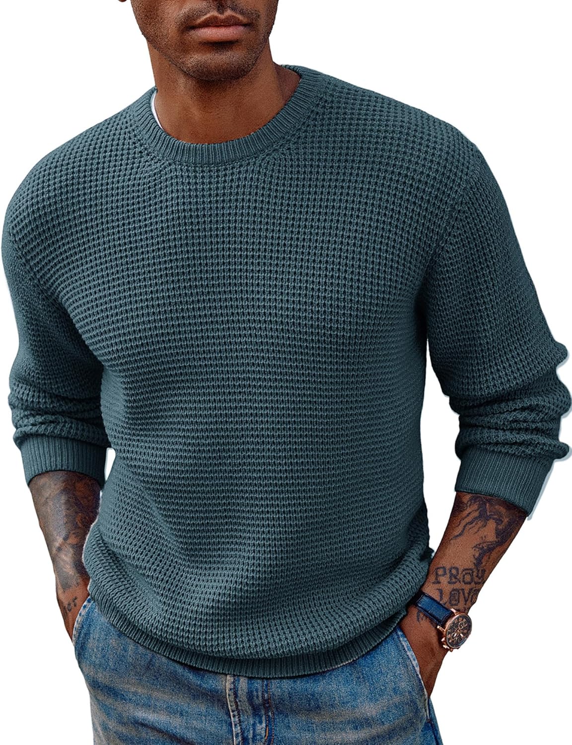 PJ PAUL JONES Mens Pullover Sweater for Classic Style Lovers