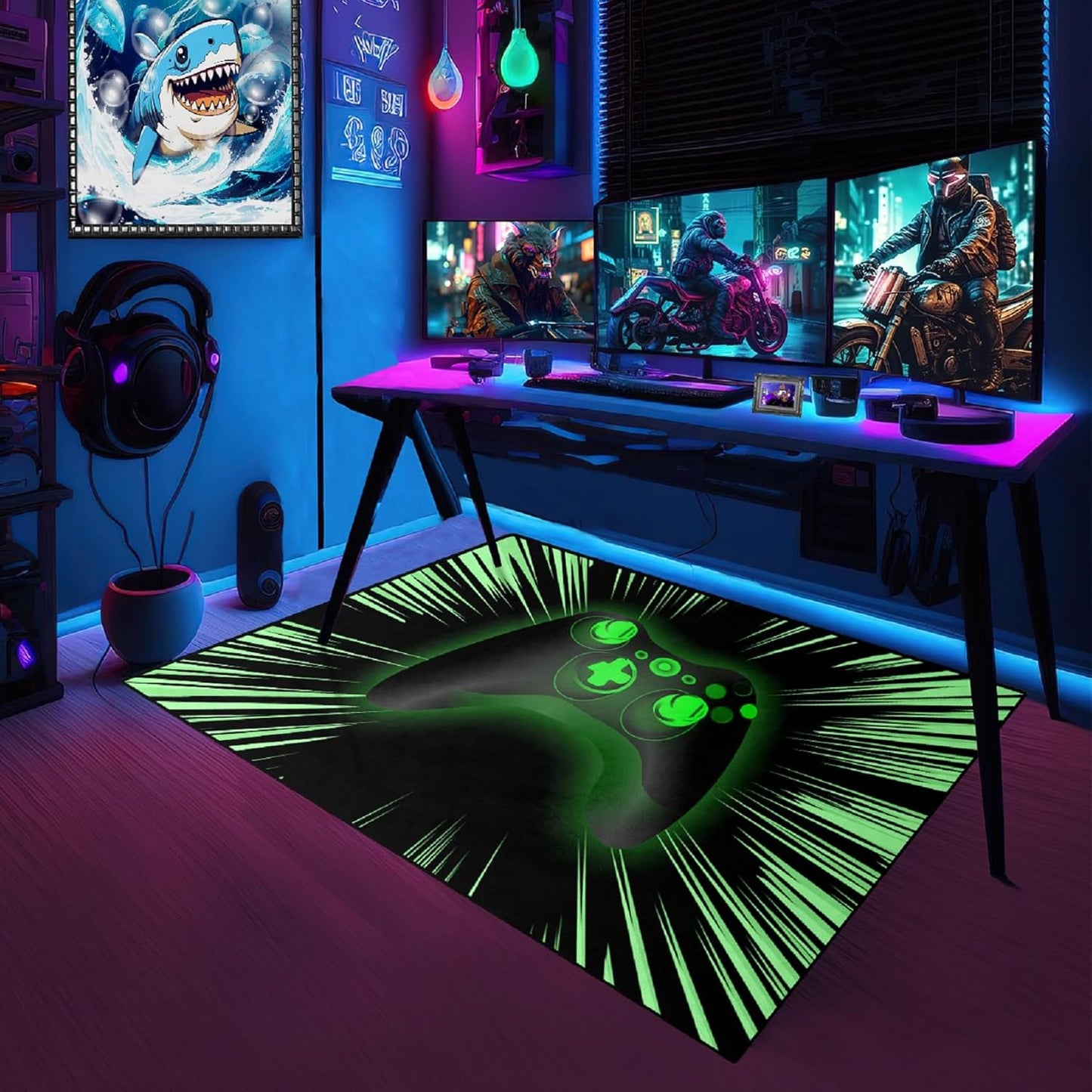 3D Gamepad Gamer Rug for Ultimate Concentration