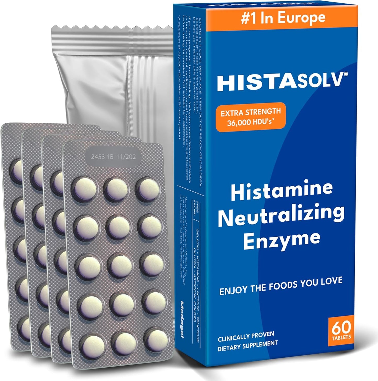HISTAsolv Extra Strength DAO Enzyme Supplement for Relief