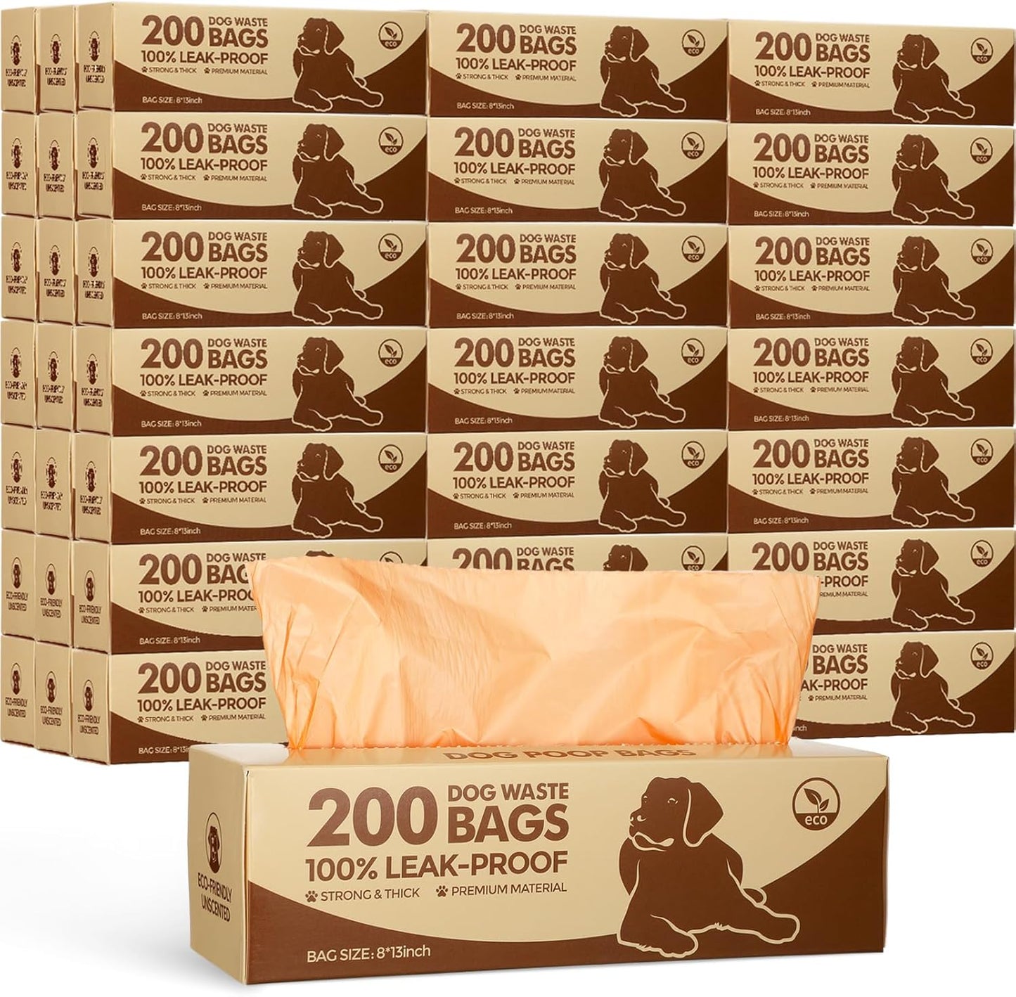 Sherr Dog Poop Bags Bulk Leak Proof for Easy Pet Waste Cleanup