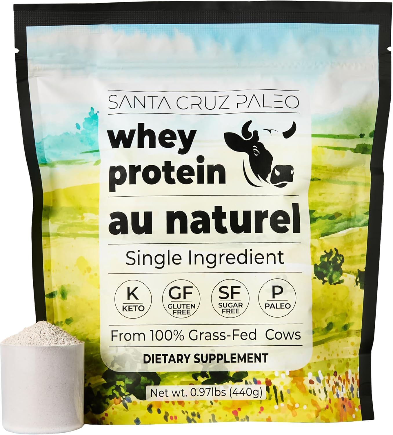 Santa Cruz Paleo Whey Protein Powder: Unflavored & Pure Fuel