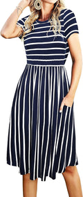 Simier Fariry Womens Summer Pocket Knee Length Casual Dress yet