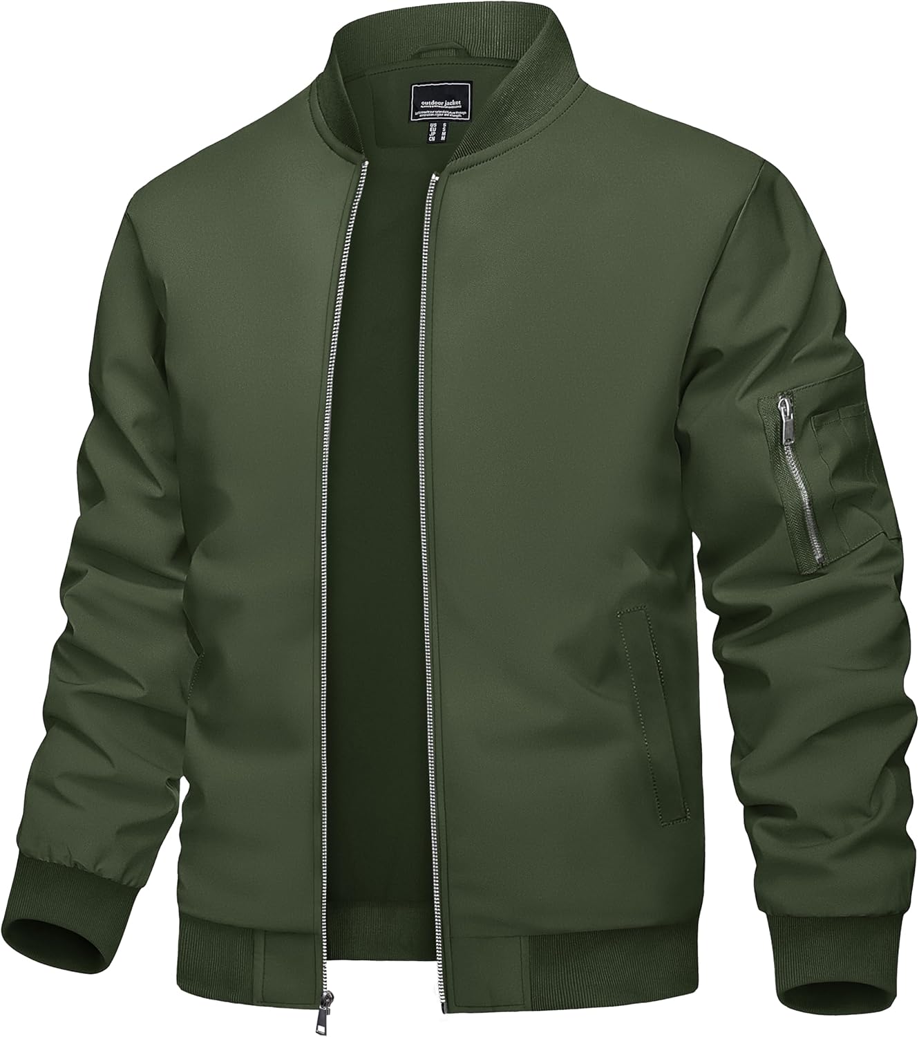 TACVASEN Men's Lightweight Bomber Jacket for Spring and Fall