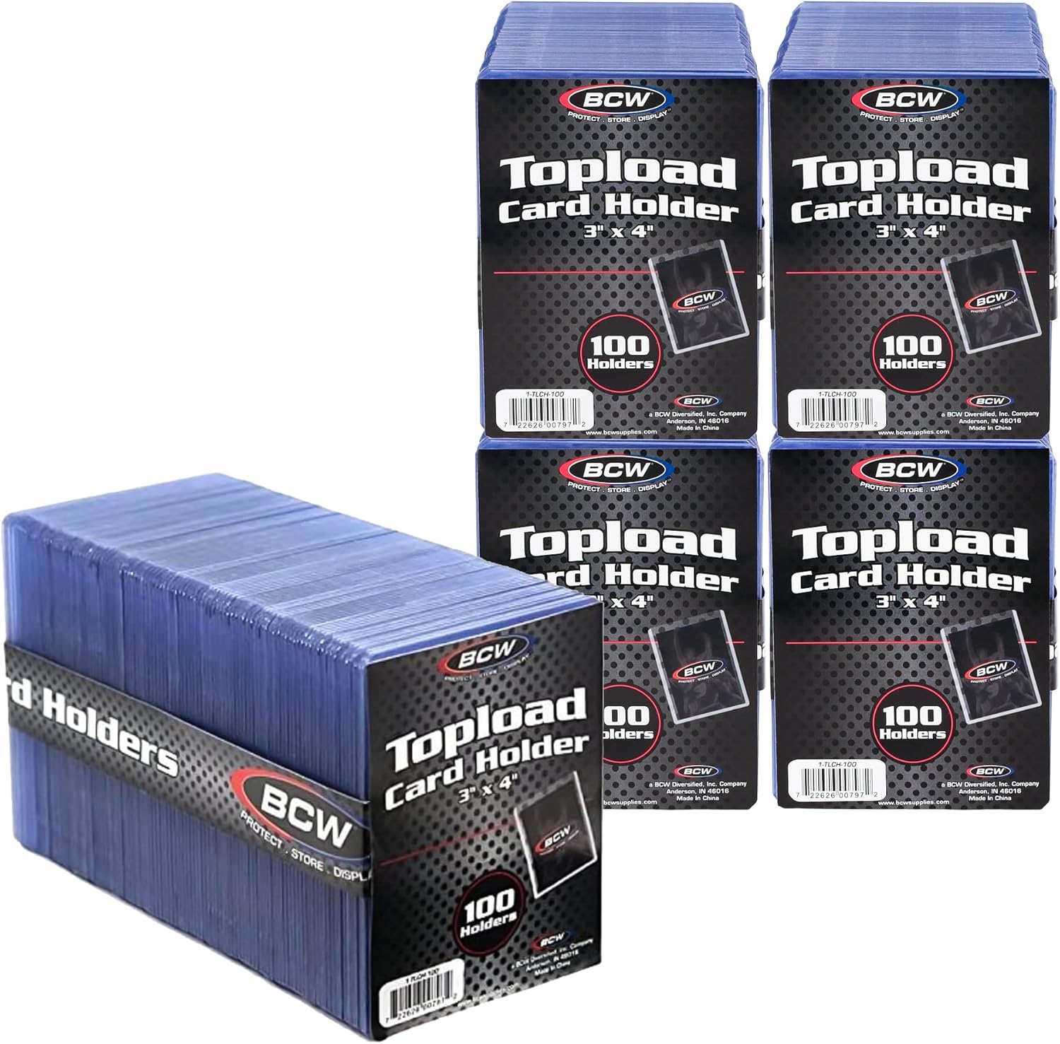 BCW 3x4 Standard Topload Card Holders for Ultimate Protection