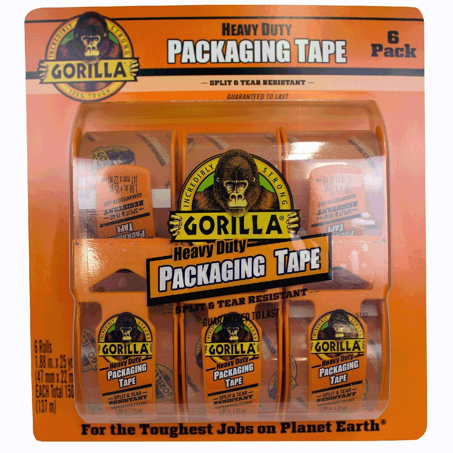 Gorilla Heavy Duty Packing Tape with Dispenser for Moving