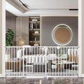 Extra Wide Baby Gate White Metal Pressure Mounted 71.65-76.38in - Auto
