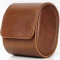 Single Watch Travel Case - Compact Leather Watch Roll for Travel