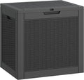31 Gallon Deck Box Resin Outdoor Storage Box - Waterproof and UV