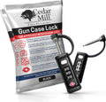 TSA Approved Tactical Gun Case Lock with Rubber Sleeve - Cut-Resistant