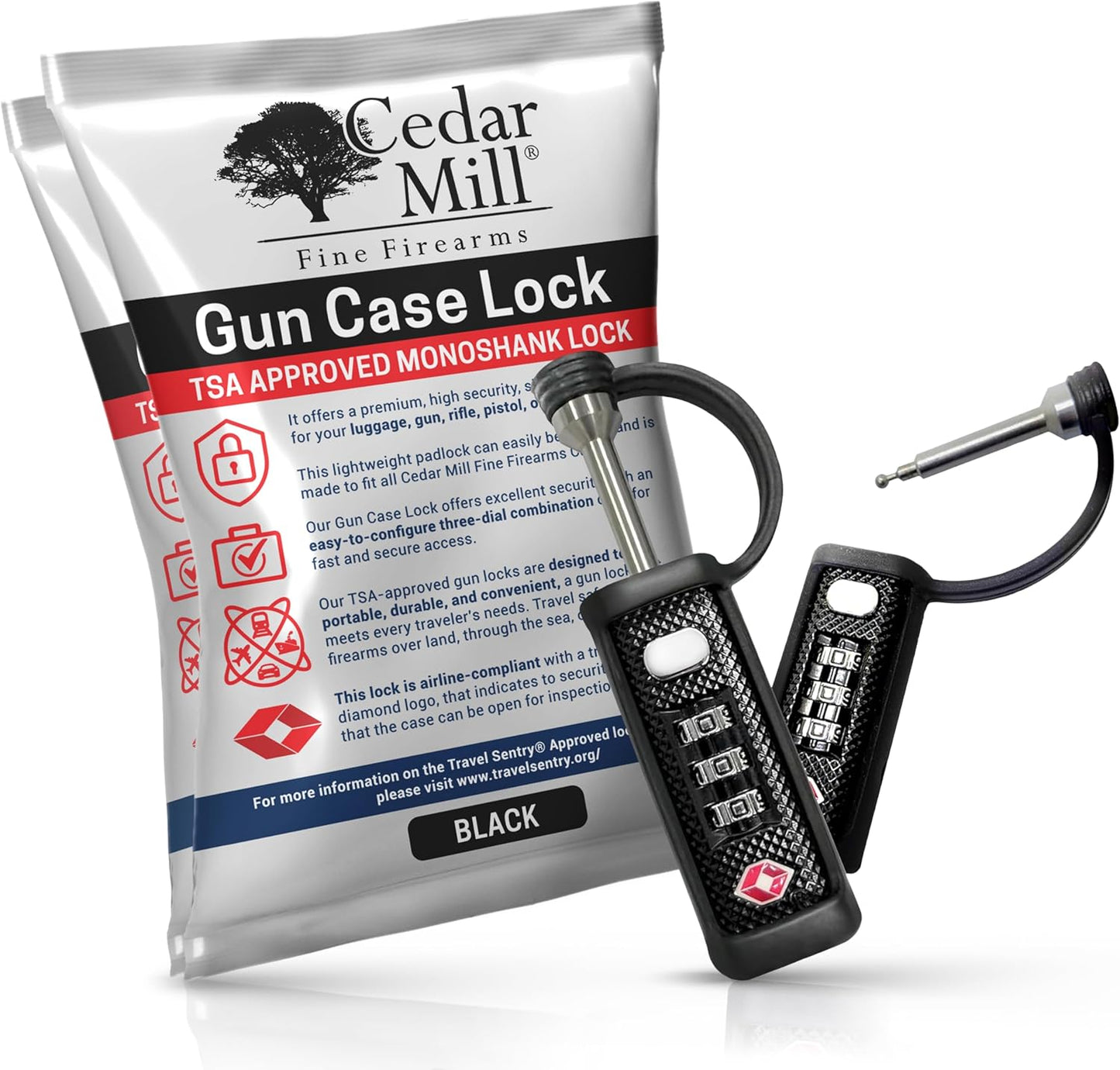 TSA Approved Tactical Gun Case Lock for Secure Firearm Travel