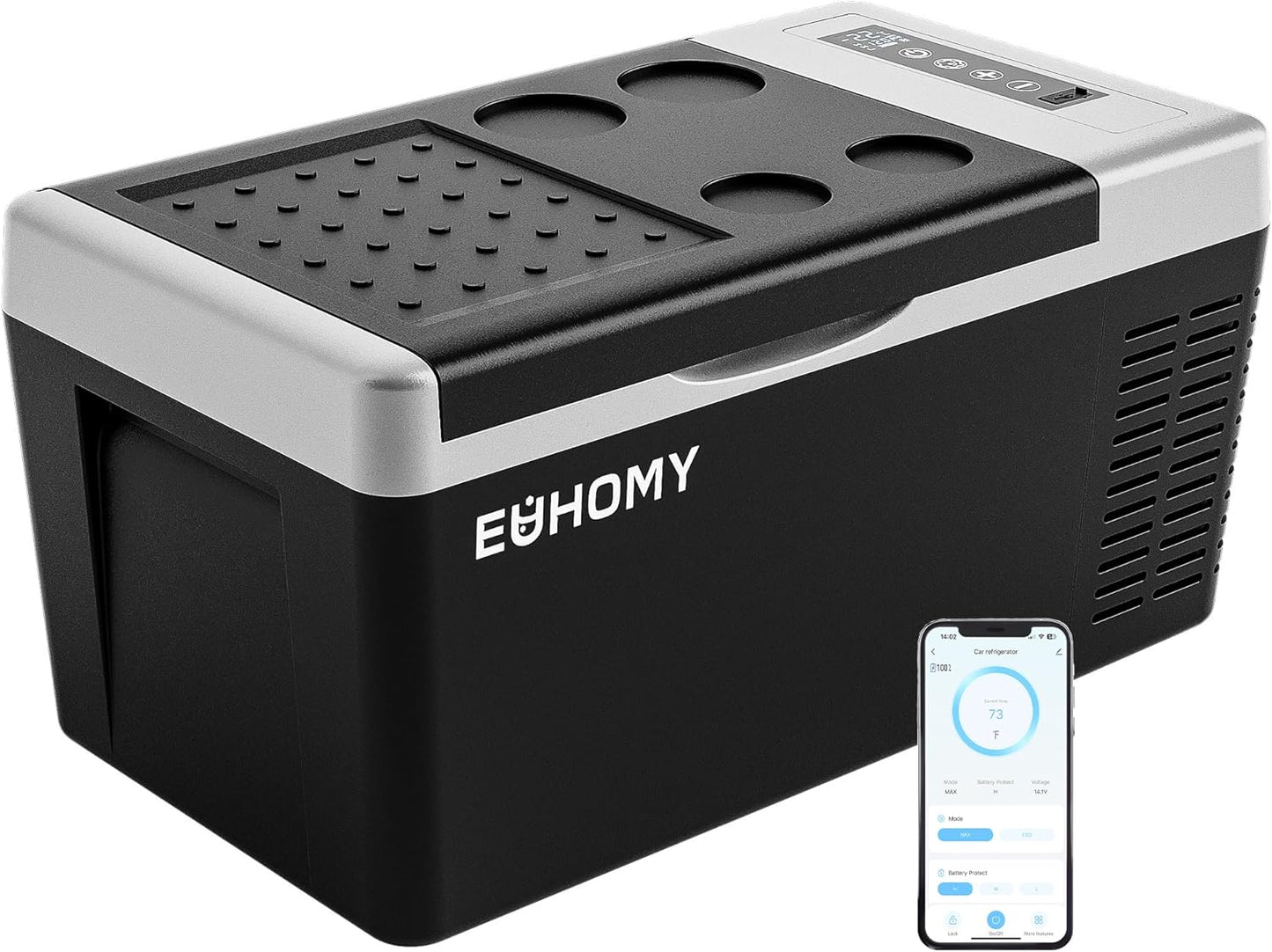 EUHOMY 19QT Portable Fridge: APP Controlled Cooling