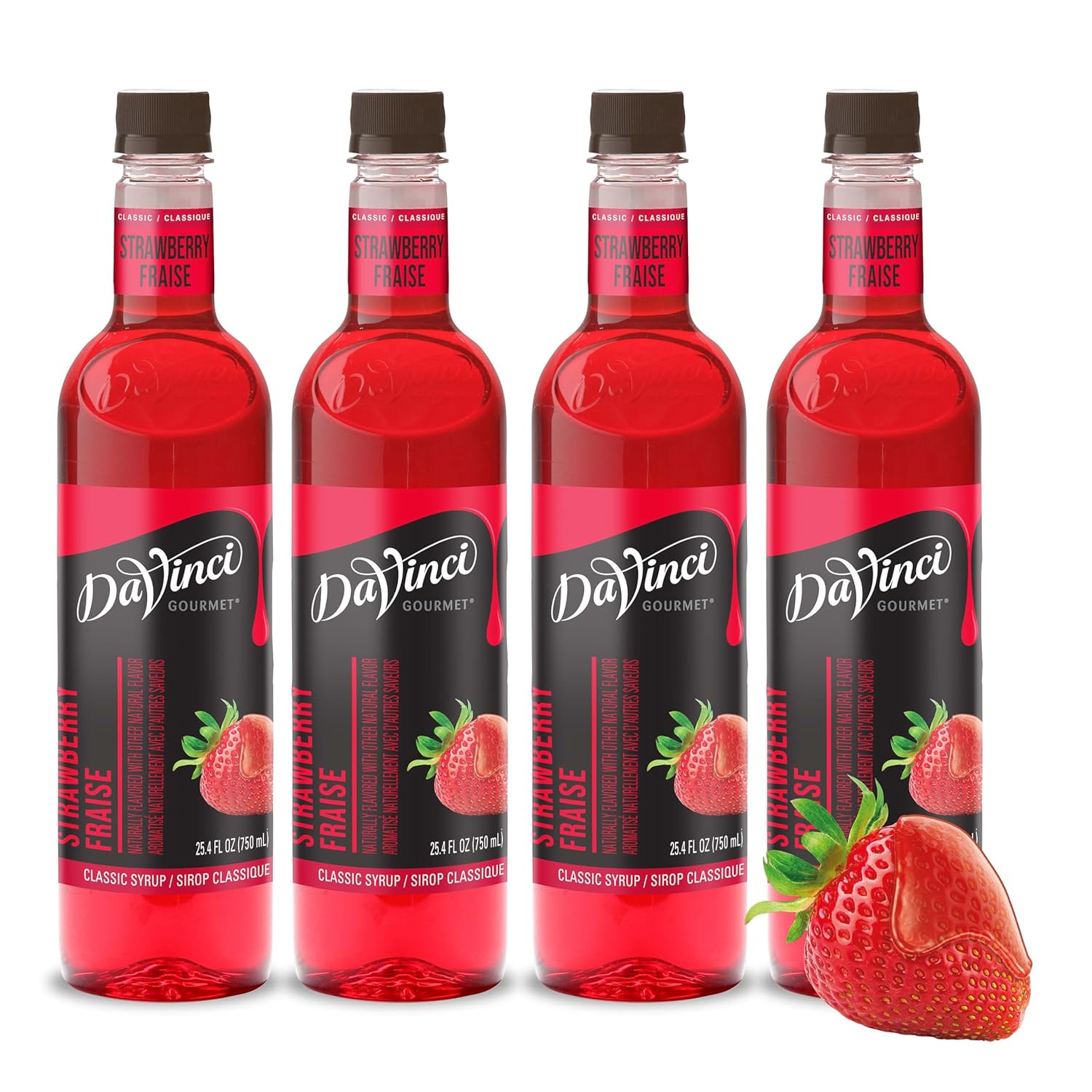 DaVinci Gourmet Classic Strawberry Syrup for Delicious Drinks